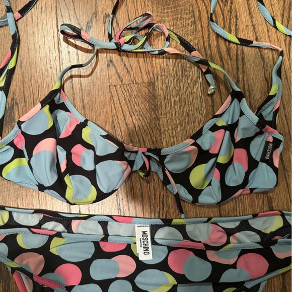 RARE Vintage Moschino Polkadot Bathingsuit - Picture 4 of 7